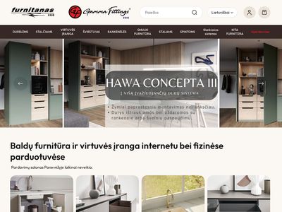 Elektroninė baldų furnitūros parduotuvė  www.furnitanas.lt