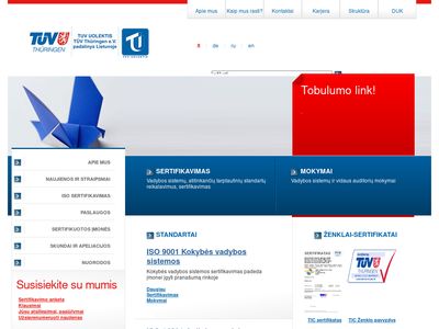 TUV Uolektis – Titulinis  tuvuolektis.lt