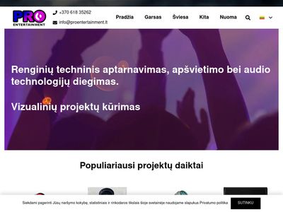 Pro Entertainment  proentertainment.lt