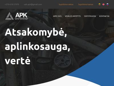 APK Metal Recycling  apkmetalrecycling.lt
