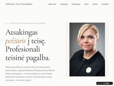 Advokatės Vitos Neverauskaitės kontora – Inovacija ir patirtis