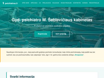 Gyd. psichiatro M.Šablevičiaus kabinetas  psichiatras.lt