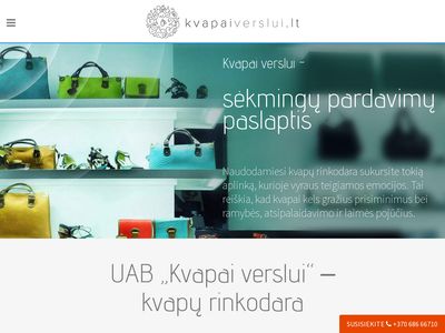 Kvapai verslui | kvapaiverslui.lt  www.kvapaiverslui.lt