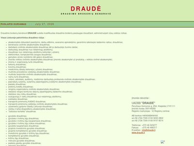 Draudė UADBB – visos draudimo paslaugos  draude.lt