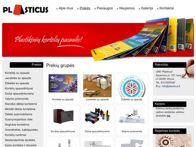 Plastikinių kortelių pasaulis  – Plasticus  www.plasticus.lt