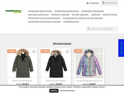DRABUŽIAI VAIKAMS ir KŪDIKIAMS  irmaziems.lt