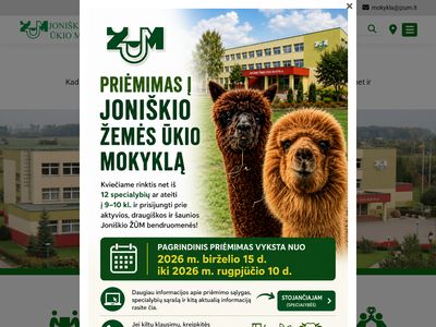 Joniškio žemės ūkio mokykla  jzum.lt