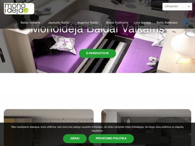 Baldai vaikams | Jaunuolio Baldai | Lovos Vaikams | Augantys Baldai