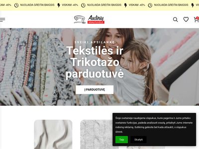 Tekstilė ir Trikotažas | Audiniu Parduotuvė | Audiniai Internetu |