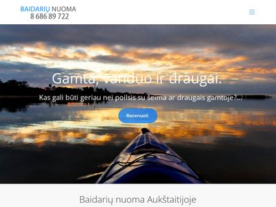 Baidarių nuoma Aukštaitijoje – Plaukimas baidarėmis | Baidnuoma.lt