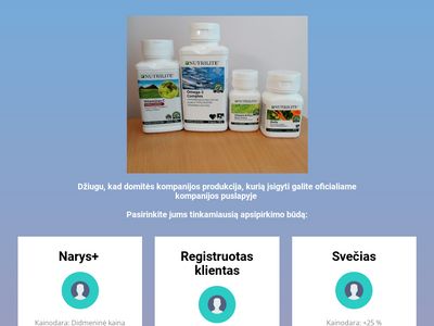 Amway Produktai  www.ekonamams.lt