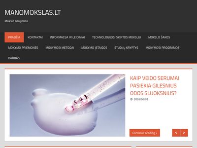 Mano mokslas – Manomokslas.lt  www.manomokslas.lt