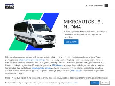 Mikroautobusų nuoma – kaina nuo 15€ – atnbusrent.lt