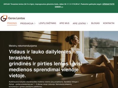 UAB Doneris – Pagrindinis puslapis – GerosLentos.LT