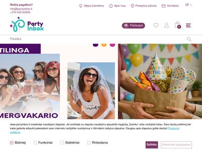 Teminė šventinė atributika ir dekoracijos | PartyInbox.lt