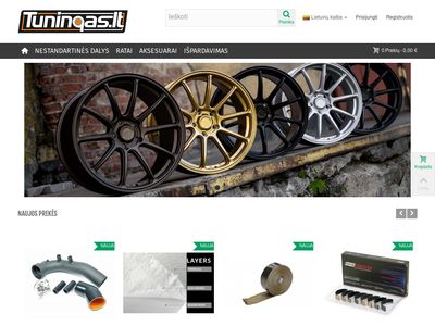 Tuningas.lt – elektroninė autosporto ir tuningo prekių parduotuv