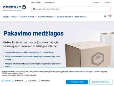 Visos pakavimo medžiagos  dezes.lt