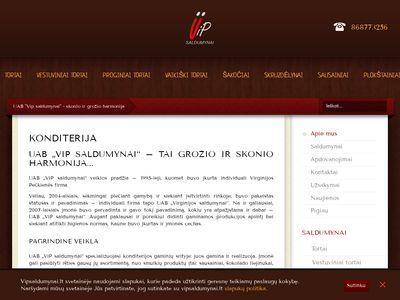 Konditerija – VipSaldumynai.lt  www.vipsaldumynai.lt