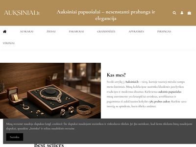 Auksiniai dirbiniai internetu – AUKSINIAI.LT  auksiniai.lt