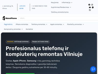 Pagrindinis – Telefonų remontas Vilniuje – Telefonų taisykla