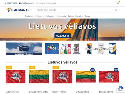 Flagmanas vėliavos – Dauksta UAB  flagmanas.lt