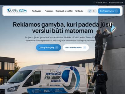 Reklamos gamyba | Jusuvizija  www.jusuvizija.lt
