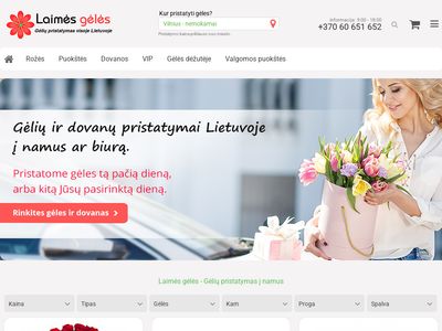 Gėlių Pristatymas į Namus Užsisakius Internetu | laimesgeles.lt