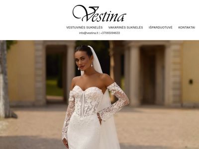 Proginių bei pamergių, rankų darbo suknelių salonas Vestina