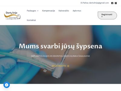 Dantų linija – Odontologas – dantų gydymas &Scaron;iauliuose