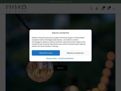 Dekoratyvinio apšvietimo e-parduotuvė | Miskosviesos.lt