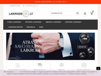 Laikrodis24 laikrodžių parduotuvė internetu | Laikrodis24.LT