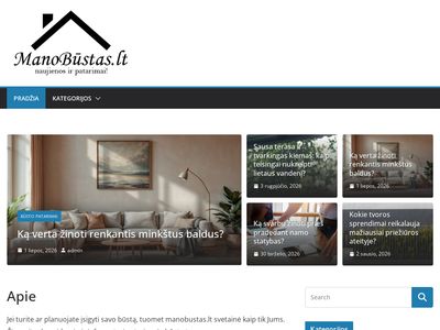 ManoBūstas.lt – Namų ir butų naujienos, patarimai