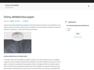 Parduotuvė – DumuDavikliai.LT Sertifikuoti dūmų detektoriai,