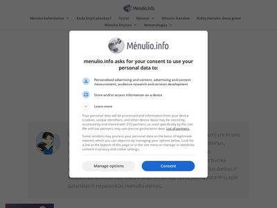 Mėnulio Kalendorius  menulio.info