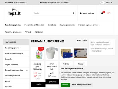 Internetinė parduotuvė top1.lt | top1  www.top1.lt