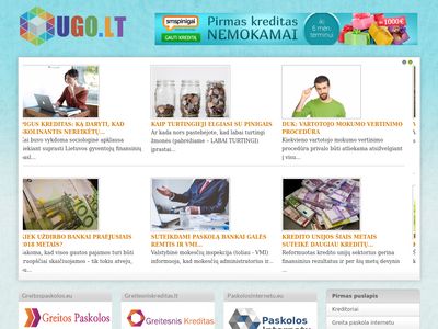 Paskolos ir kreditai internetu, svetainėje ugo.lt  www.ugo.lt