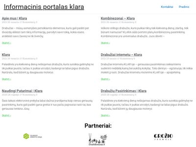 Pradžia | Klara  klara.lt