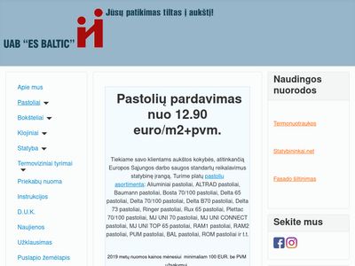 Pastoliai | Pastollių nuoma  www.pastoliai.eu
