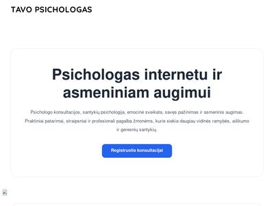 Tavo Psichologas – Tavo Psichologas  www.tavopsichologas.lt
