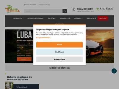 SODO TECHNIKA Internetu – Kaina | ParkuTechnika.lt  parkutechnika.lt