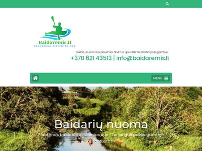 Baidarių nuoma ir plaukimas Širvintos upe poilsis gamtoje