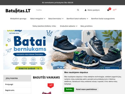 Batuotas.lt tai batai ir drabužiai vaikams internetu