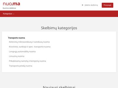 nuo.ma – Tik nuomos skelbimai!  nuo.ma