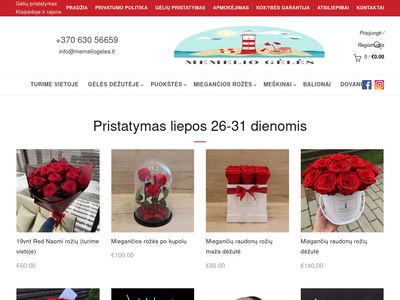 Gėlės į Namus Internetu – NEMOKAMAS Gėlių Pristatymas Klaipėdoje