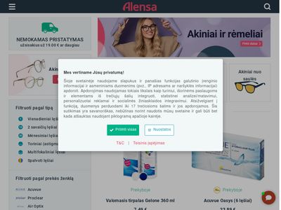 Kontaktiniai lęšiai internetu pigiau | Alensa LT