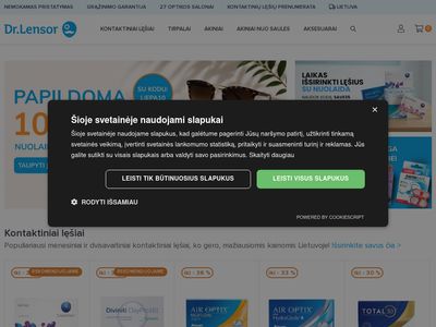 Kontaktiniai lęšiai internetu labai