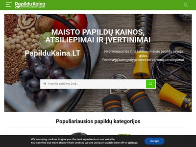 PapilduKaina.lt – Maisto papildų kainų paieška, atsiliepimai ir į