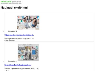 nskelbimai.lt – Nemokami Skelbimai  nskelbimai.lt