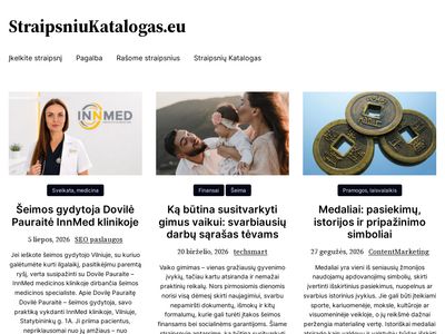 StraipsniuKatalogas.eu  straipsniukatalogas.eu