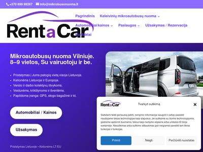 Keleivinių mikroautobusų nuoma Vilniuje / Mikrobusonuoma.lt |